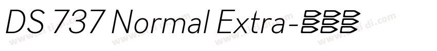 DS 737 Normal Extra字体转换